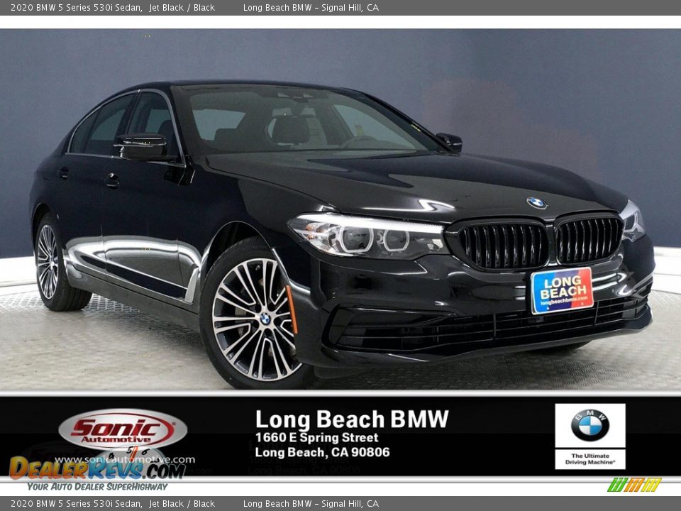 2020 BMW 5 Series 530i Sedan Jet Black / Black Photo #1