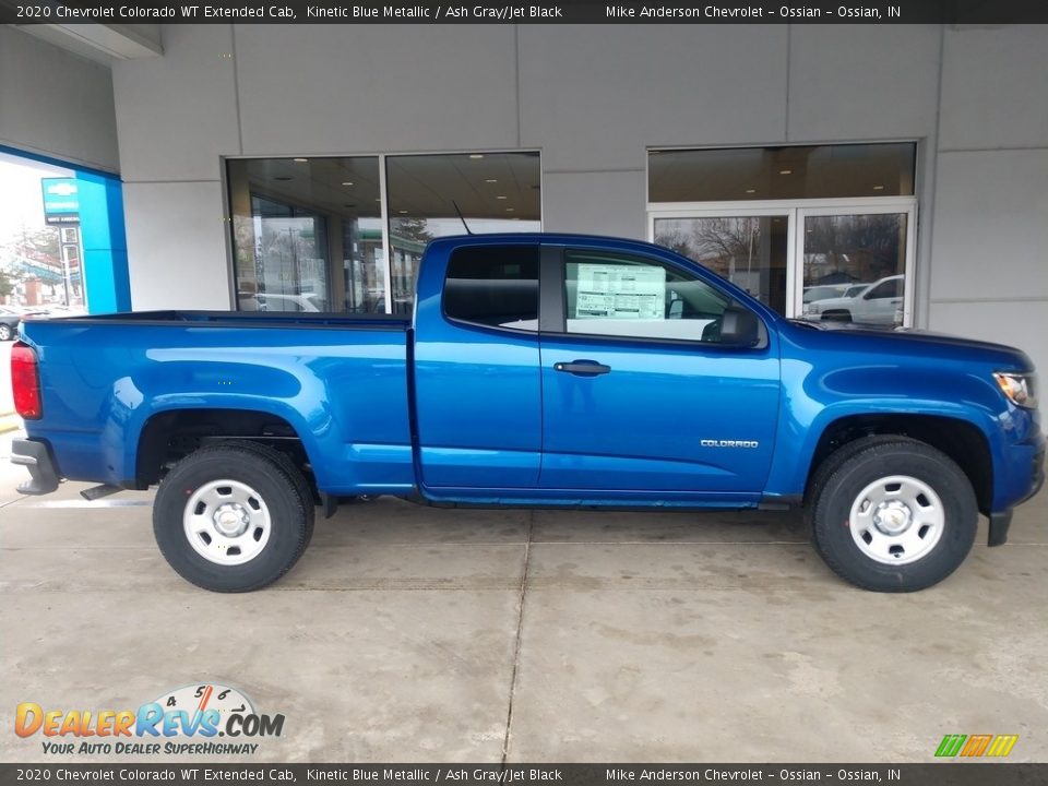 2020 Chevrolet Colorado WT Extended Cab Kinetic Blue Metallic / Ash Gray/Jet Black Photo #3