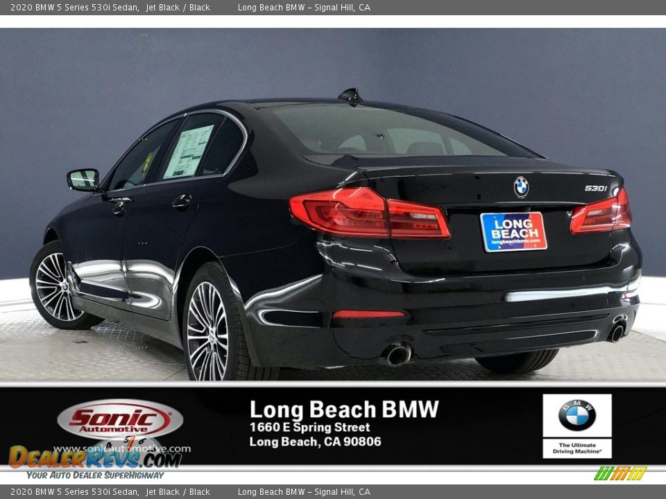 2020 BMW 5 Series 530i Sedan Jet Black / Black Photo #3