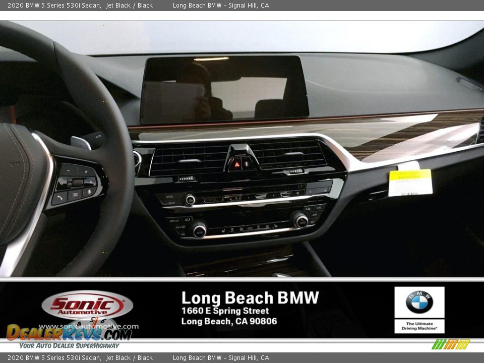 2020 BMW 5 Series 530i Sedan Jet Black / Black Photo #6