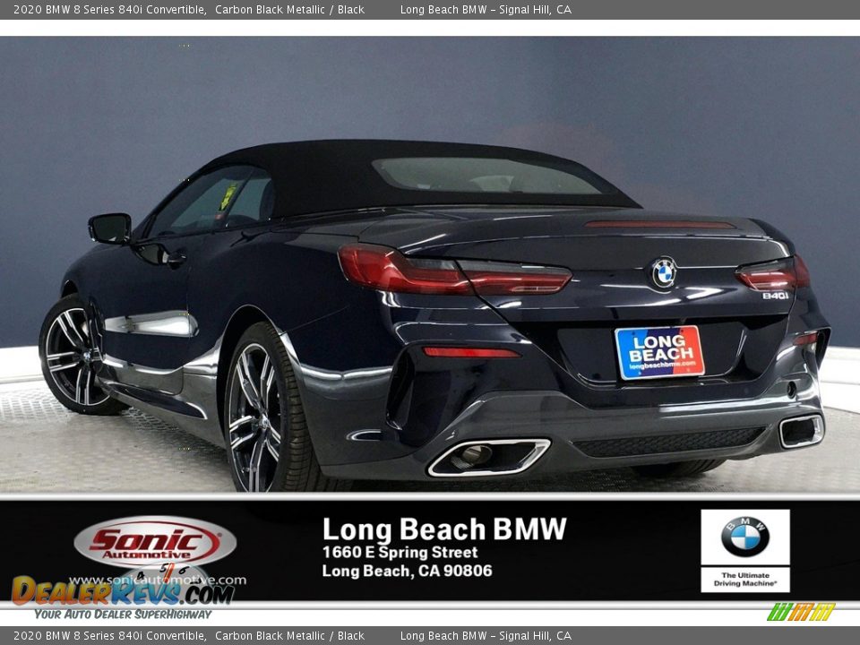 2020 BMW 8 Series 840i Convertible Carbon Black Metallic / Black Photo #3