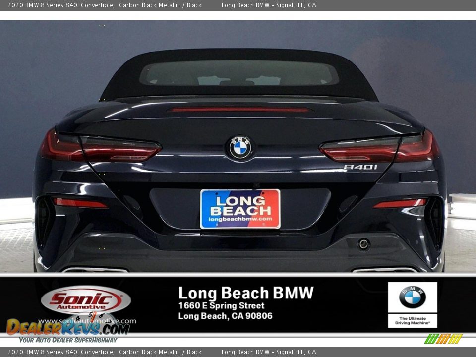 2020 BMW 8 Series 840i Convertible Carbon Black Metallic / Black Photo #4