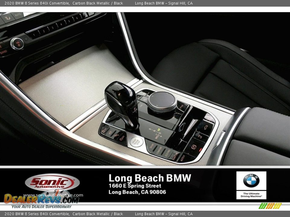 2020 BMW 8 Series 840i Convertible Carbon Black Metallic / Black Photo #8