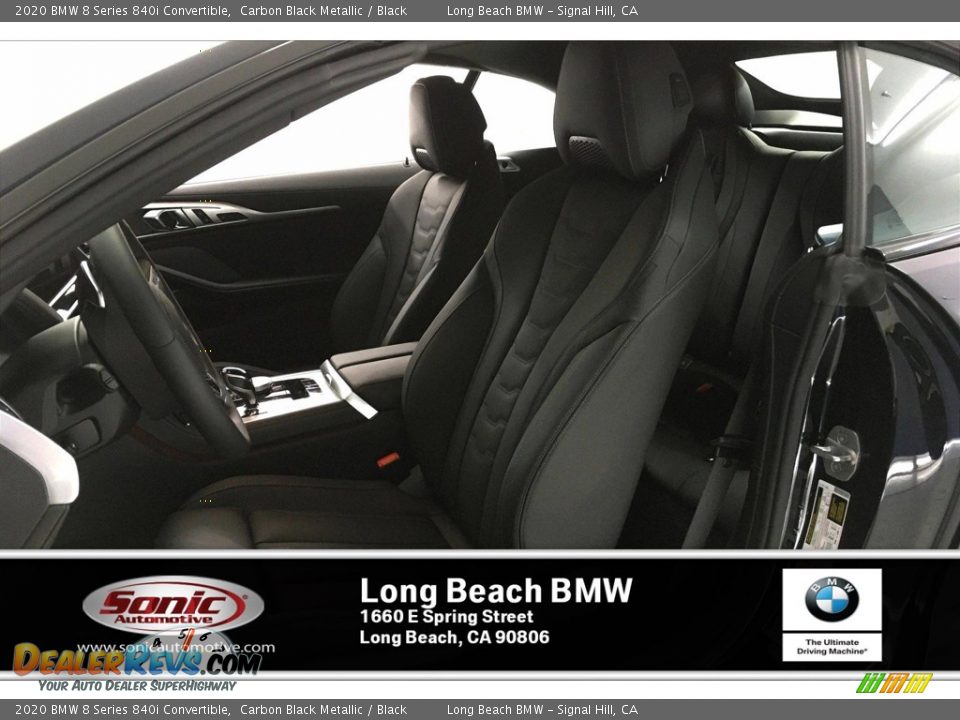 2020 BMW 8 Series 840i Convertible Carbon Black Metallic / Black Photo #9