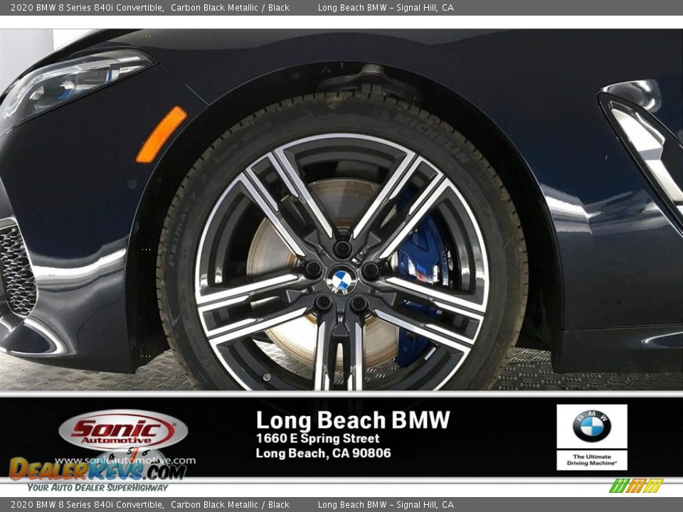 2020 BMW 8 Series 840i Convertible Carbon Black Metallic / Black Photo #11