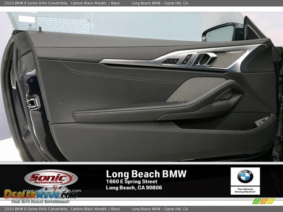 2020 BMW 8 Series 840i Convertible Carbon Black Metallic / Black Photo #13