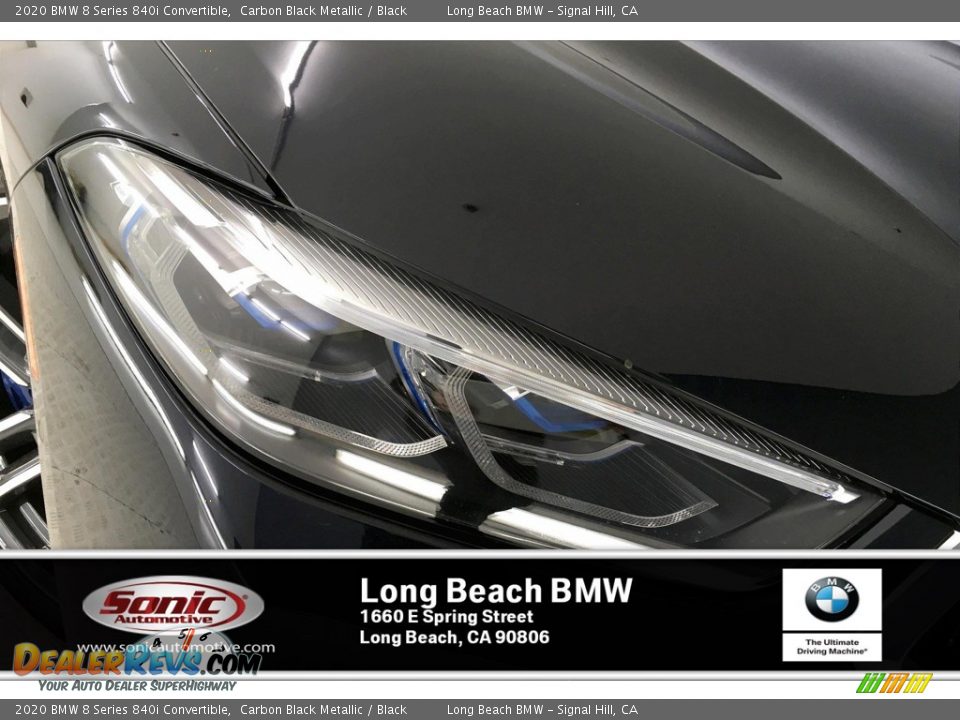 2020 BMW 8 Series 840i Convertible Carbon Black Metallic / Black Photo #14