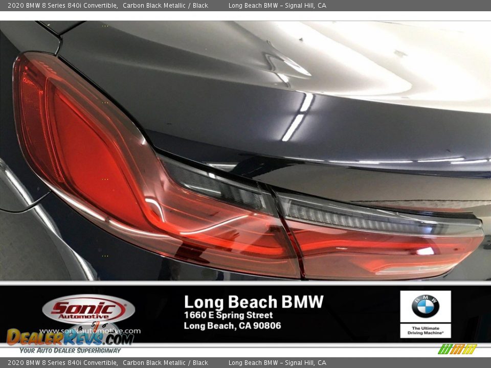 2020 BMW 8 Series 840i Convertible Carbon Black Metallic / Black Photo #15