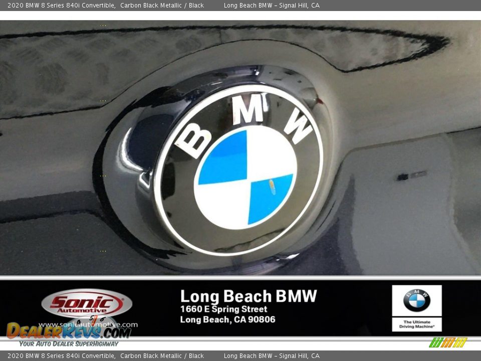 2020 BMW 8 Series 840i Convertible Carbon Black Metallic / Black Photo #16