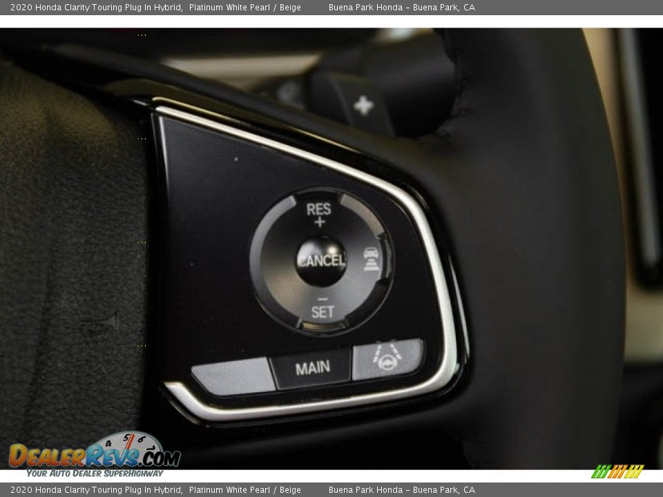 2020 Honda Clarity Touring Plug In Hybrid Platinum White Pearl / Beige Photo #18