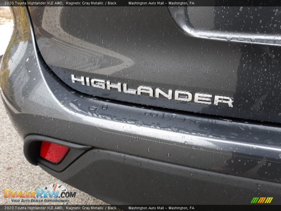 2020 Toyota Highlander XLE AWD Magnetic Gray Metallic / Black Photo #31