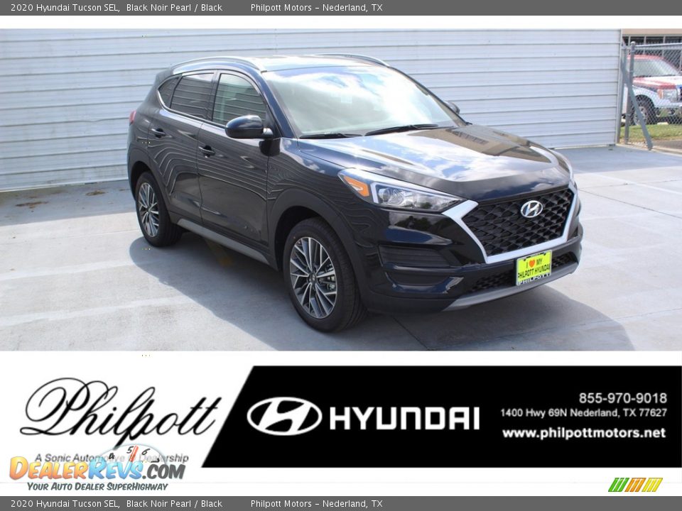 2020 Hyundai Tucson SEL Black Noir Pearl / Black Photo #1