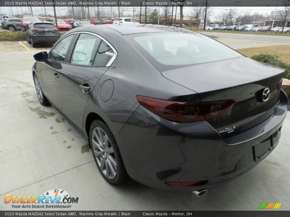 2020 Mazda MAZDA3 Select Sedan AWD Machine Gray Metallic / Black Photo #4