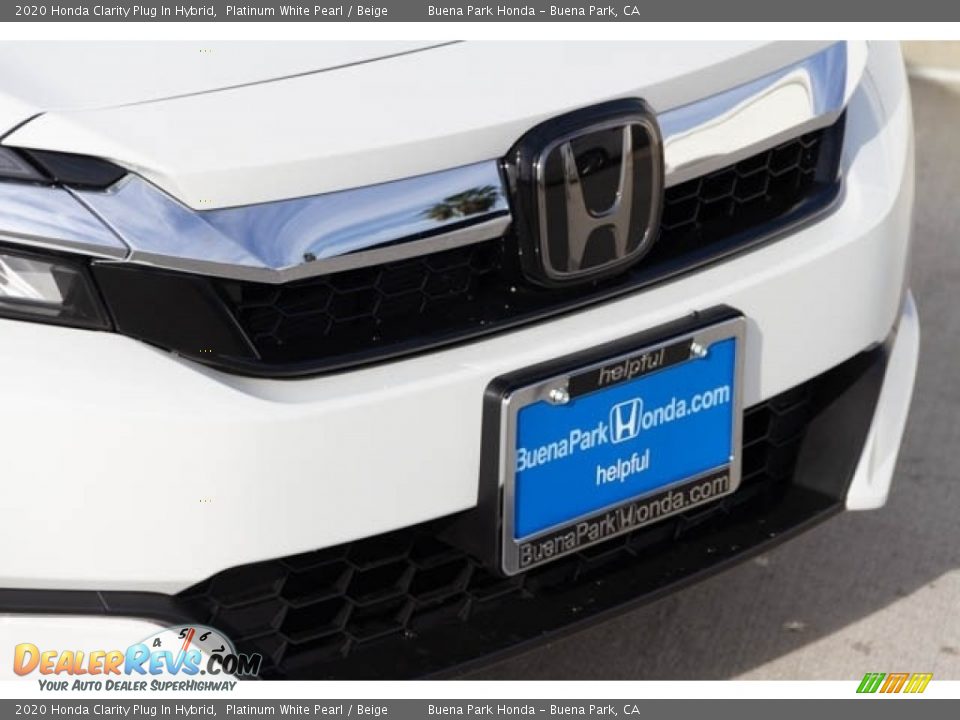 2020 Honda Clarity Plug In Hybrid Platinum White Pearl / Beige Photo #4