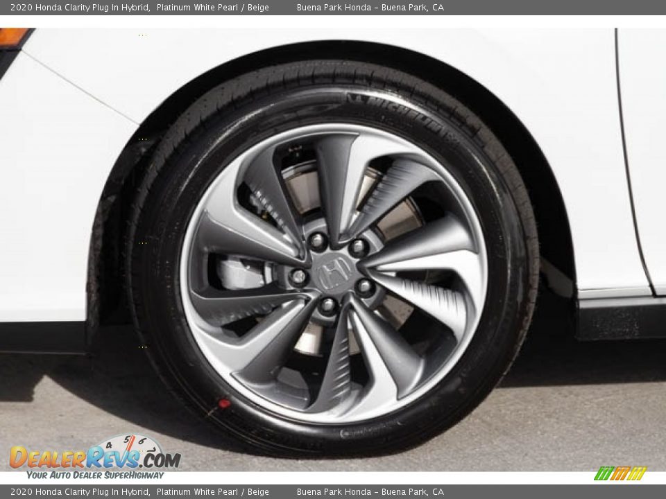 2020 Honda Clarity Plug In Hybrid Platinum White Pearl / Beige Photo #14