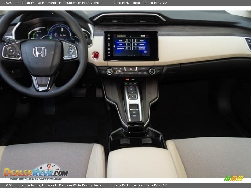 2020 Honda Clarity Plug In Hybrid Platinum White Pearl / Beige Photo #19