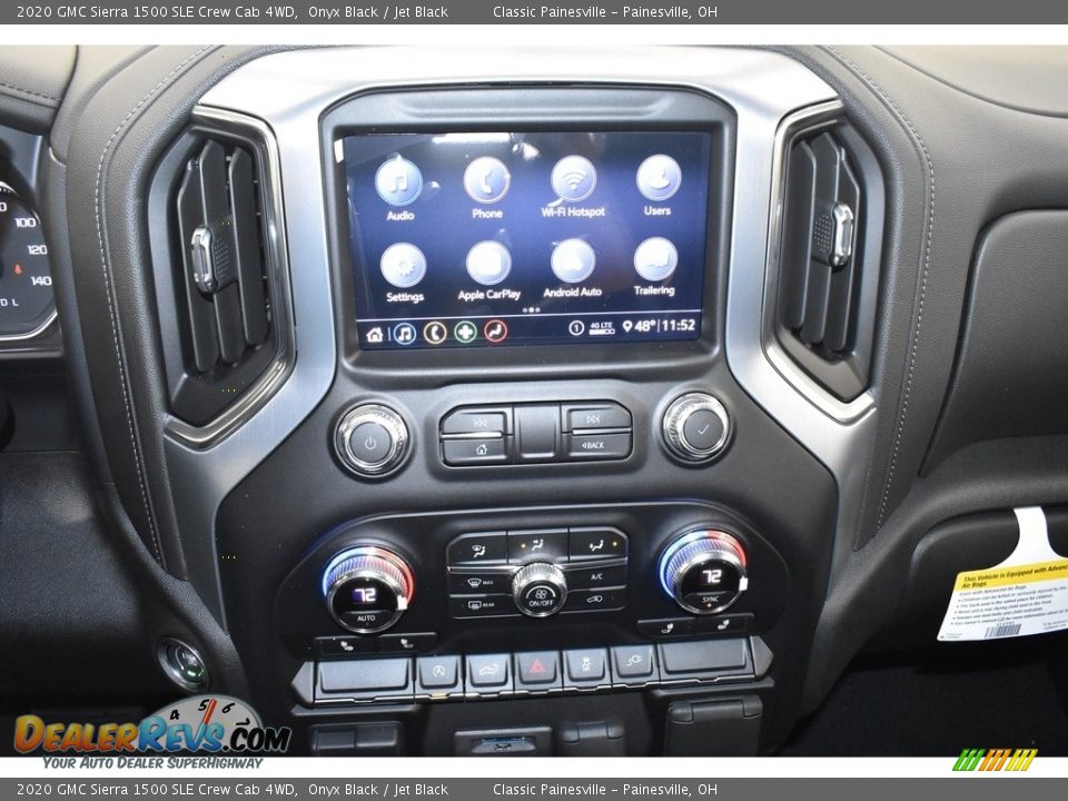 2020 GMC Sierra 1500 SLE Crew Cab 4WD Onyx Black / Jet Black Photo #8