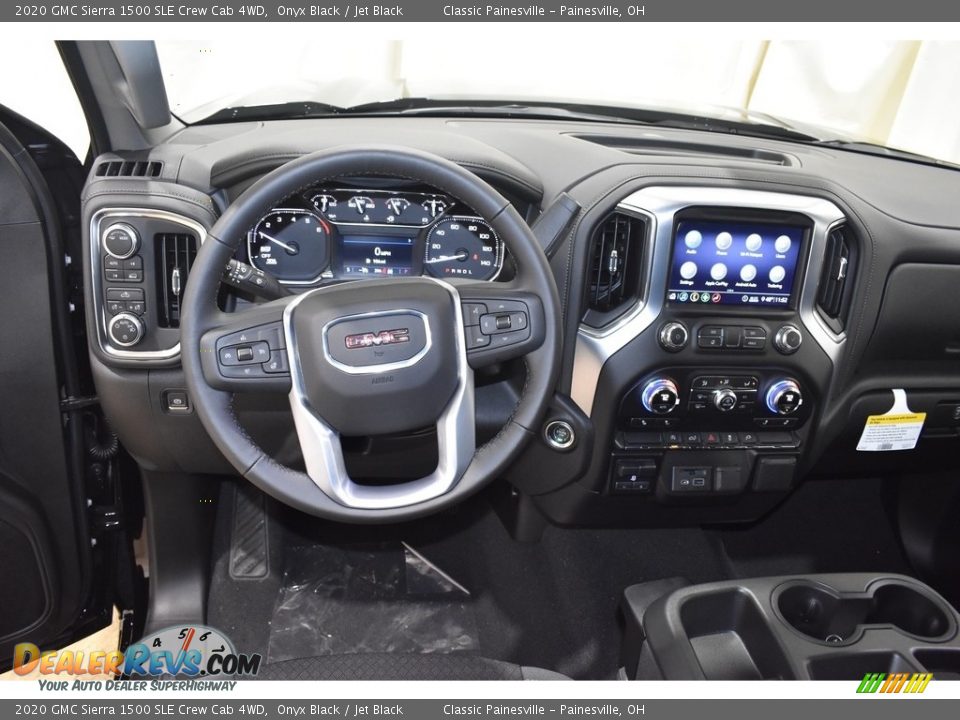2020 GMC Sierra 1500 SLE Crew Cab 4WD Onyx Black / Jet Black Photo #9