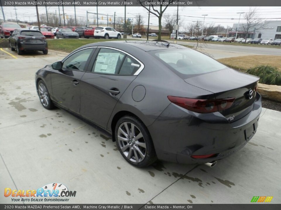 2020 Mazda MAZDA3 Preferred Sedan AWD Machine Gray Metallic / Black Photo #4