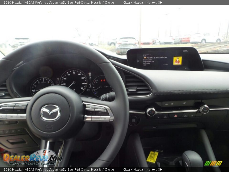 2020 Mazda MAZDA3 Preferred Sedan AWD Soul Red Crystal Metallic / Greige Photo #7