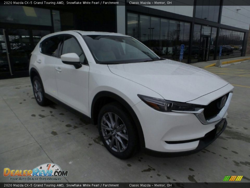 2020 Mazda CX-5 Grand Touring AWD Snowflake White Pearl / Parchment Photo #1