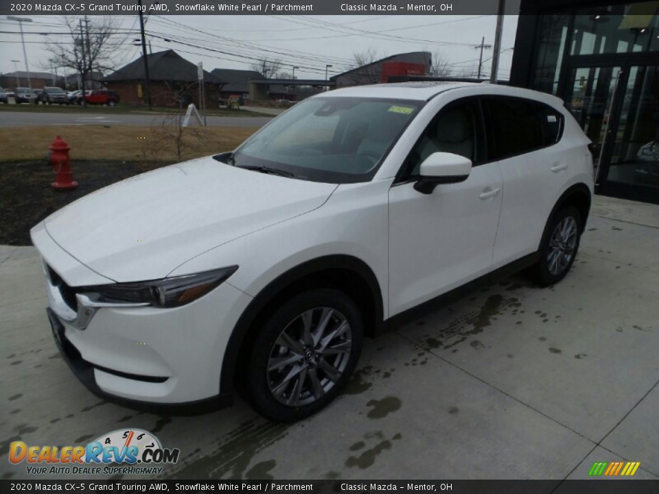 2020 Mazda CX-5 Grand Touring AWD Snowflake White Pearl / Parchment Photo #3