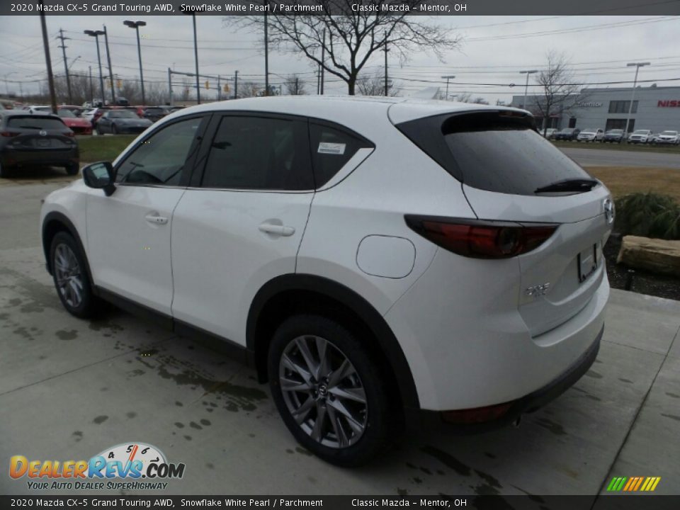 2020 Mazda CX-5 Grand Touring AWD Snowflake White Pearl / Parchment Photo #4