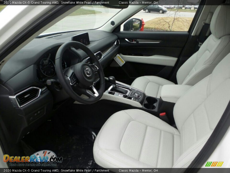2020 Mazda CX-5 Grand Touring AWD Snowflake White Pearl / Parchment Photo #5