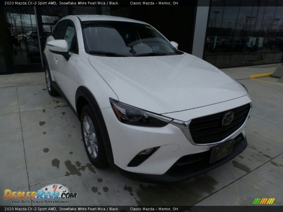 2020 Mazda CX-3 Sport AWD Snowflake White Pearl Mica / Black Photo #1