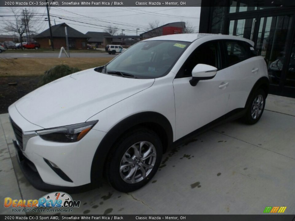 2020 Mazda CX-3 Sport AWD Snowflake White Pearl Mica / Black Photo #3