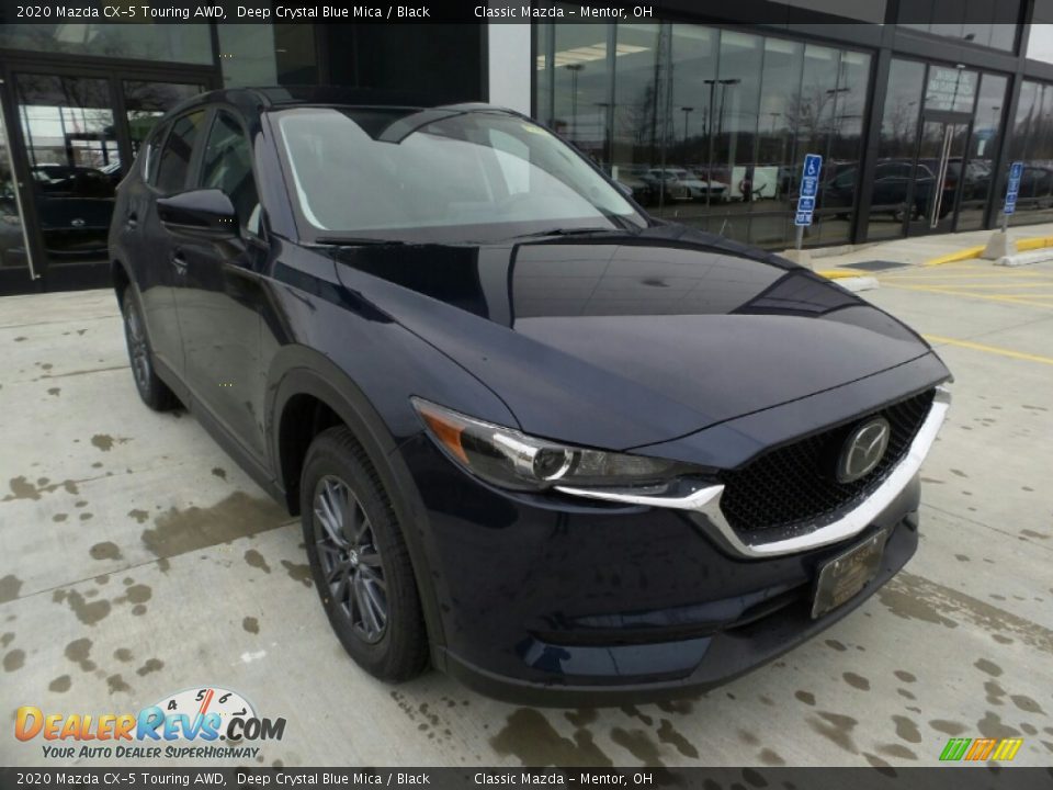 2020 Mazda CX-5 Touring AWD Deep Crystal Blue Mica / Black Photo #1