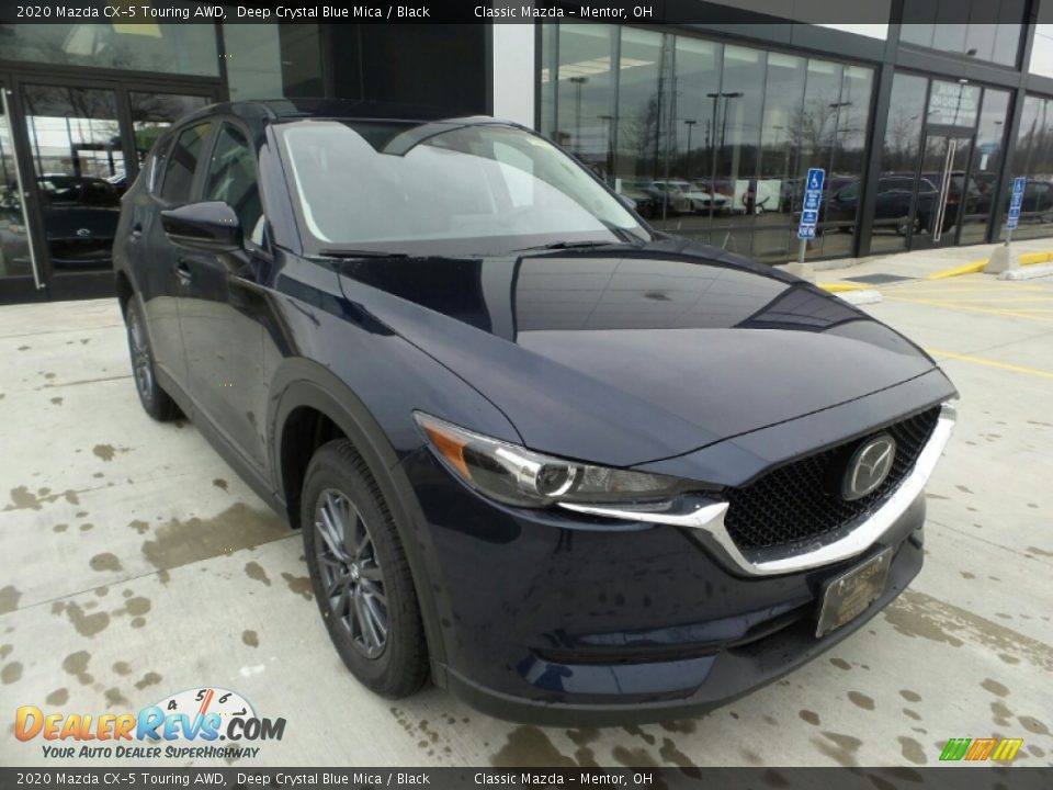 2020 Mazda CX-5 Touring AWD Deep Crystal Blue Mica / Black Photo #2