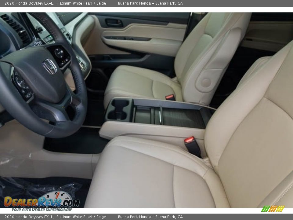 2020 Honda Odyssey EX-L Platinum White Pearl / Beige Photo #16