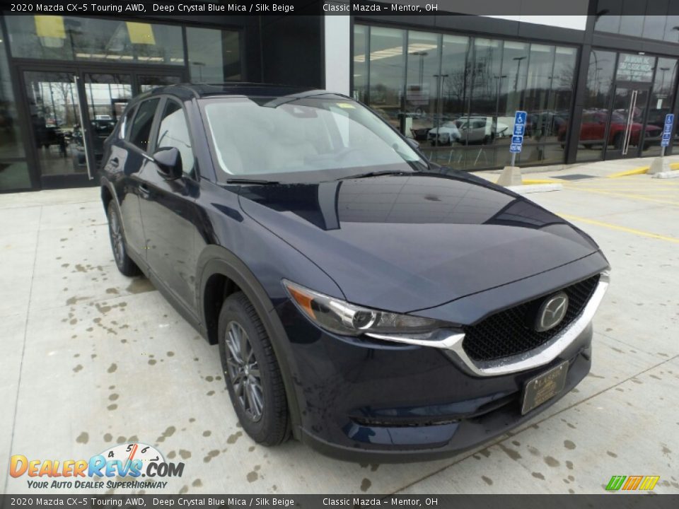 2020 Mazda CX-5 Touring AWD Deep Crystal Blue Mica / Silk Beige Photo #1