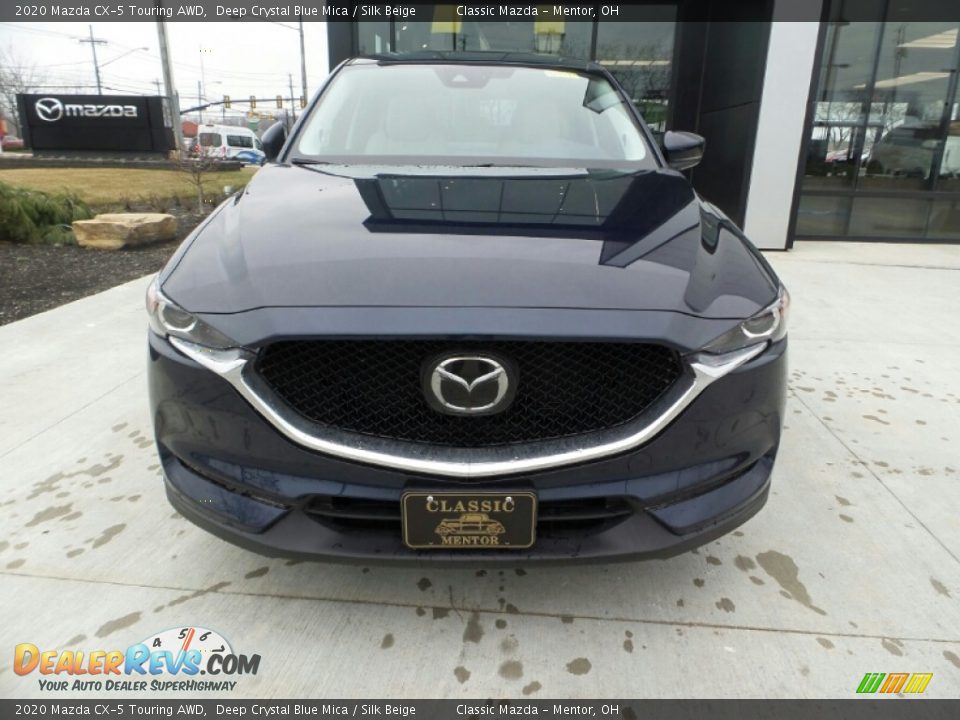 2020 Mazda CX-5 Touring AWD Deep Crystal Blue Mica / Silk Beige Photo #2