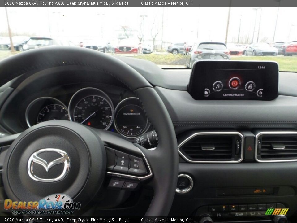2020 Mazda CX-5 Touring AWD Deep Crystal Blue Mica / Silk Beige Photo #5