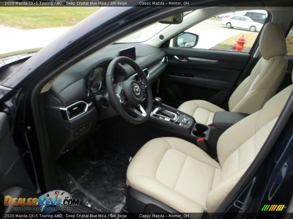 2020 Mazda CX-5 Touring AWD Deep Crystal Blue Mica / Silk Beige Photo #6