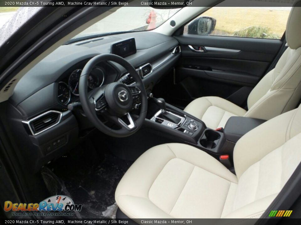 2020 Mazda CX-5 Touring AWD Machine Gray Metallic / Silk Beige Photo #5