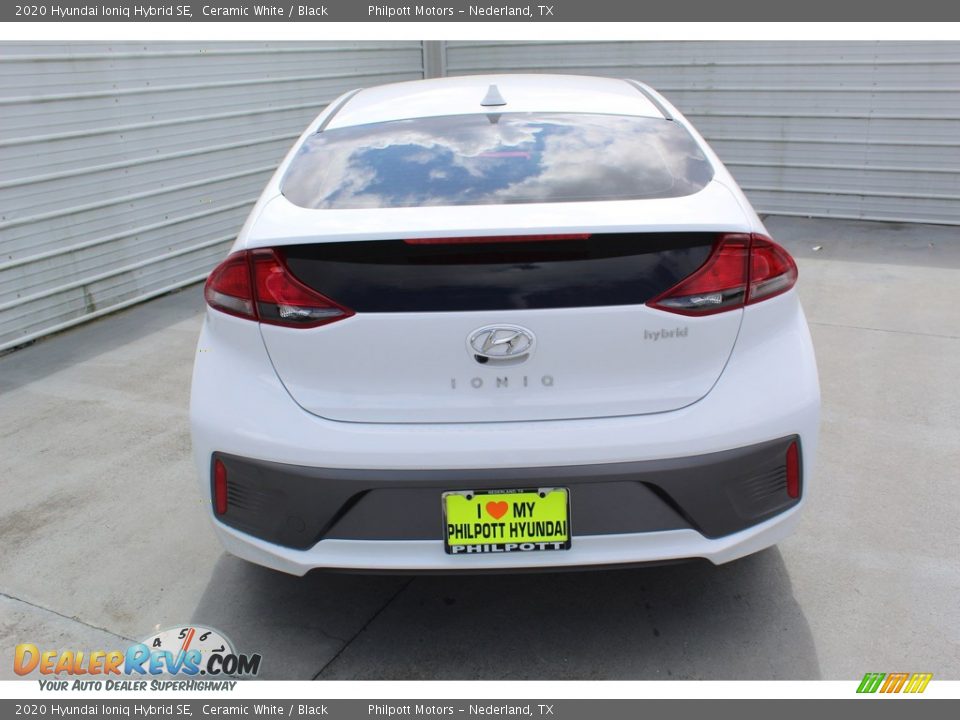 2020 Hyundai Ioniq Hybrid SE Ceramic White / Black Photo #7