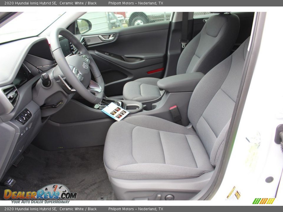 Black Interior - 2020 Hyundai Ioniq Hybrid SE Photo #10