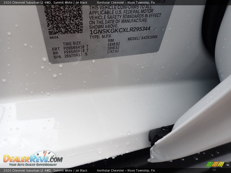 2020 Chevrolet Suburban LS 4WD Summit White / Jet Black Photo #15