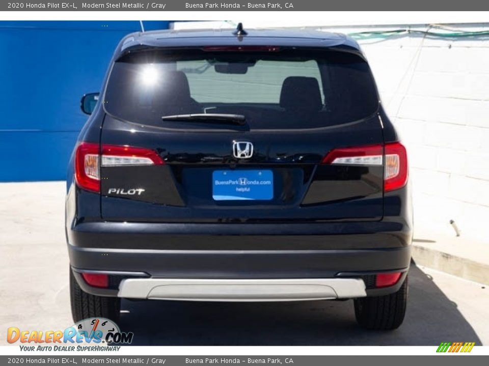 2020 Honda Pilot EX-L Modern Steel Metallic / Gray Photo #6