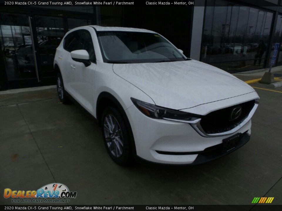 2020 Mazda CX-5 Grand Touring AWD Snowflake White Pearl / Parchment Photo #1
