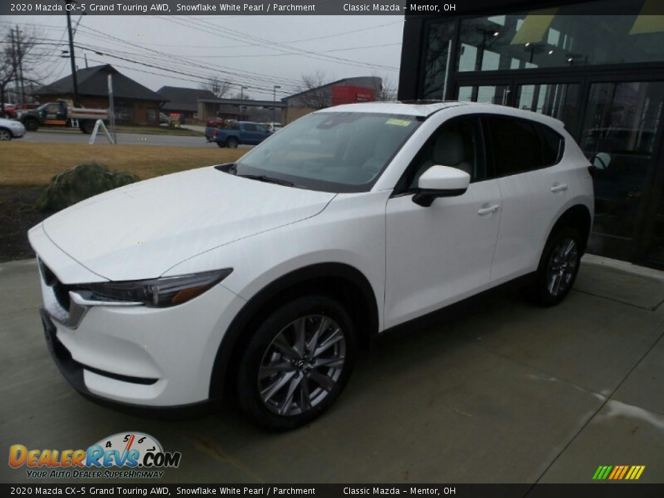 2020 Mazda CX-5 Grand Touring AWD Snowflake White Pearl / Parchment Photo #3