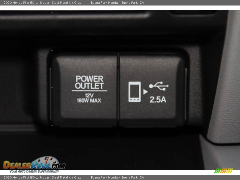 2020 Honda Pilot EX-L Modern Steel Metallic / Gray Photo #24