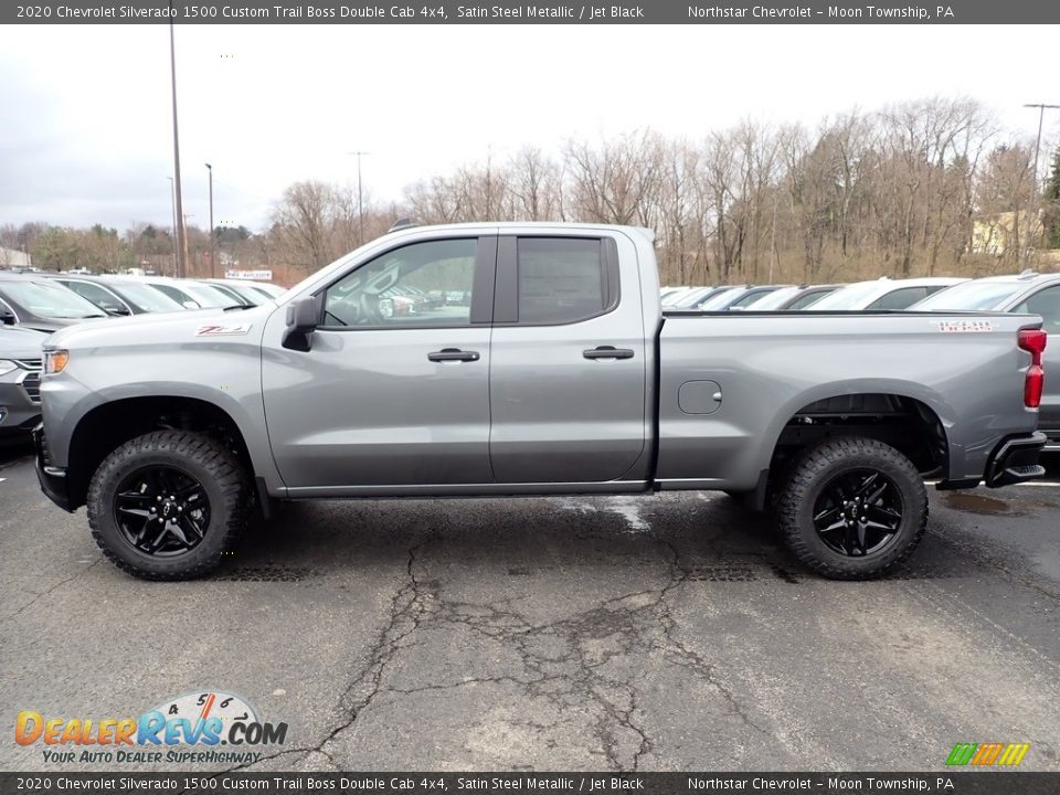 2020 Chevrolet Silverado 1500 Custom Trail Boss Double Cab 4x4 Satin Steel Metallic / Jet Black Photo #2