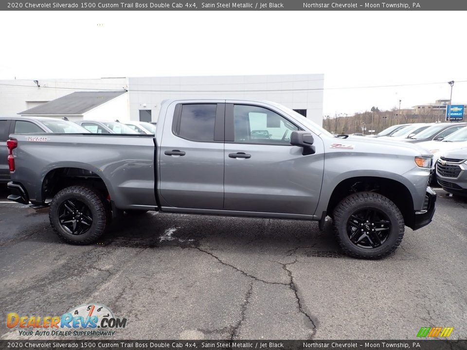 2020 Chevrolet Silverado 1500 Custom Trail Boss Double Cab 4x4 Satin Steel Metallic / Jet Black Photo #6