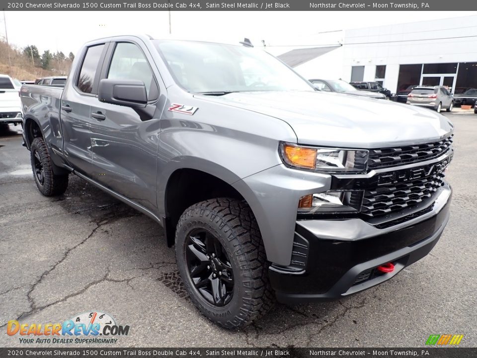 2020 Chevrolet Silverado 1500 Custom Trail Boss Double Cab 4x4 Satin Steel Metallic / Jet Black Photo #7