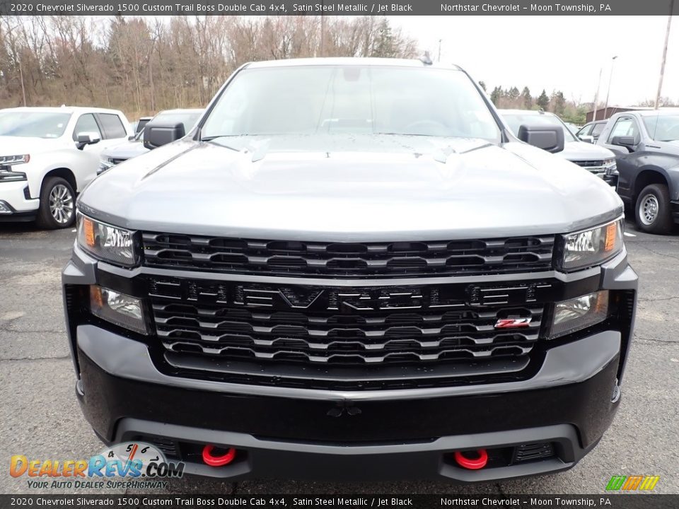 2020 Chevrolet Silverado 1500 Custom Trail Boss Double Cab 4x4 Satin Steel Metallic / Jet Black Photo #8