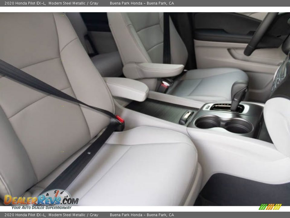 2020 Honda Pilot EX-L Modern Steel Metallic / Gray Photo #34